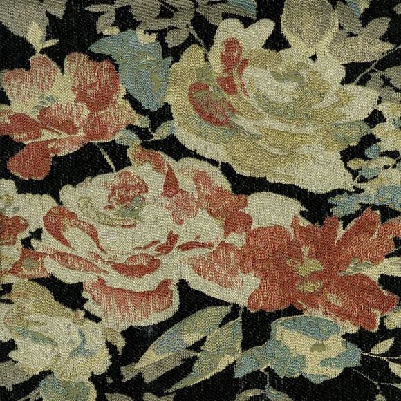 3 yards New Kovi Onyx Botanical Floral 
Jacquard Tapestry Fabric Upholstery - Picture 8 of 9
